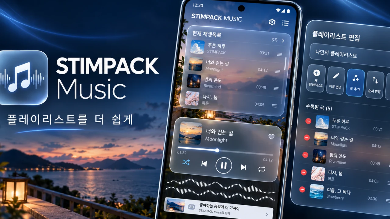 STIMPACK Music – 나만의 음악, 자유로운 플레이리스트