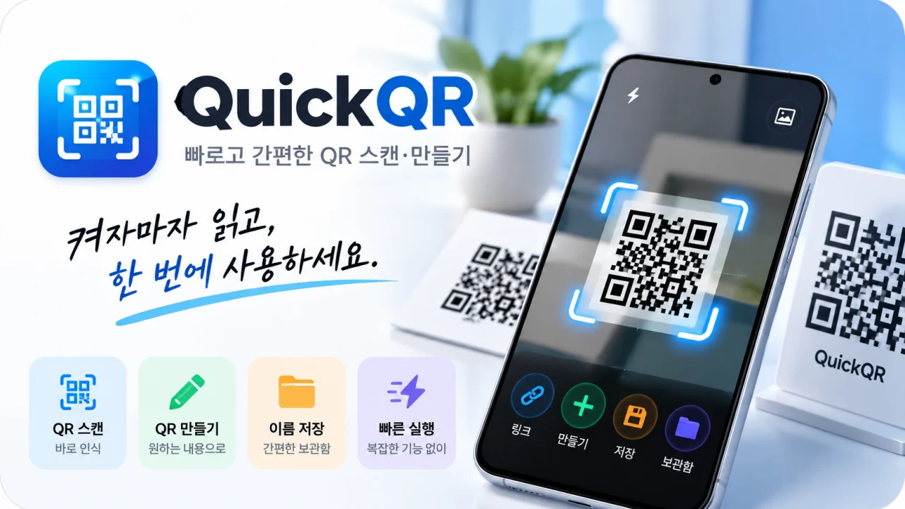 QuickQR – 빠르고 간편한 QR 스캔·만들기